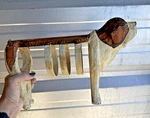 St. Bernard Dog Wine Wood Bottle Holder Display Unique Fun Gift Bar Decor Rustic. Fixed Price $19.99.