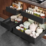Seinloes 4 Pack Pull Out Cabinet Organizer Expandable WIDTH13-21. Fixed Price $331.00.