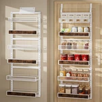 Clothink 6 Tier Over Door Pantry Organizer - Hanging Spice Rack W/ Adjustable Sh. Fixed Price $74.98.