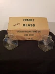 14 Oz Glass Jars Orchard Hollow Farms Vintage Box Of 12 No Lids. Fixed Price $25.99.