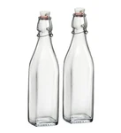 Bormioli Rocco 17 Oz Swing Top Glass Bottles 2-PACK Airtight Hermetic Lid. Fixed Price $40.60.
