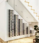 36 Bottle Vintageview Metal Wall Mounting Wine Rack Brushed Nickel. Fixed Price $110.00.