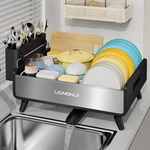 Liononly Dish Drying Rack Thicker Premium Aluminum Frame 304 Stainless Steel. Fixed Price $100.56.