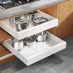 Seinloes Pack Expandable Pull Out Cabinet Organizer 21" Deep With Raising P.... Fixed Price $62.69.