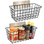 2 Pack Hanging Wall Wire Storage Baskets, Adhesive Fo... Fast Ship. Fixed Price $20.99.