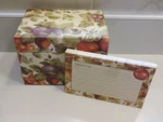 Vtg Sonoma Cr C.r. Gibson Recipe Box File Grapes Leaves Blank Cards. Fixed Price $18.99.