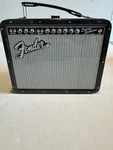 Aquarius Fender Amp Large Fun Lunch Box Sturdy Tin Storage With Plastic Handle. Fixed Price $25.00.