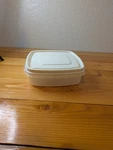 Vintage Rubbermaid Servin Saver 2 Cup Square Container Lid 0010 0009 Almond Fros. Fixed Price $11.99.