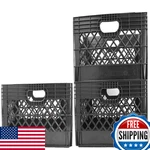 Jezero 24 Quart 3-PACK Heavy Duty Plastic Crate Stackable Multi-purpose Storage. Fixed Price $132.20.