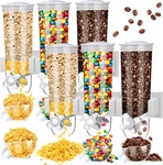 Wall-mounted Cereal Dispenser 2 Pack Triple Food Storage Container (white). Fixed Price $124.99.