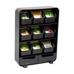 Mind Reader Tea Bag Organizer Countertop Storage Kitchen Black. Fixed Price $17.99.