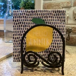 Spectrum, Black, Scroll Arch, Napkin Holder Cast Iron Farmhouse. Fixed Price $10.00.