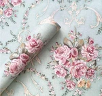 Vintage Floral Adhesive Paper Vinyl Shelf Liner Peel Stick Dresser Drawer Sti.... Fixed Price $17.21.