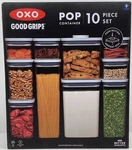 Oxo Good Grips Pop Food Storage Container Set 10-PIECE. Fixed Price $75.99.