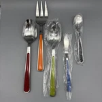 Fiesta Ware Cambridge 5PC Hostess Serving Utensil Set Multicolor. Fixed Price $30.00.