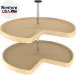 Value Line Polymer Kidney 2-SHELF Lazy Susans For Corner Base Cabinets. Fixed Price $144.04.
