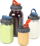 Soligt 4 Pack Mason Jar Lids, Wide Mouth Pour Spout Flip Cap For Ball Brand. Fixed Price $22.99.