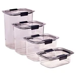 Brilliance Tritan Airtight Pantry Food Storage 8-PC Set 2.8 Qt Dishwasher Safe. Fixed Price $51.98.