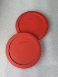 Pyrex 7201-PC 4 Cup Red Food Storage Replacement Lid (2-PACK). Fixed Price $12.95.