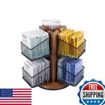 Htb Carousel Tea Bag Organizer, 2-TIER Holder With 6 Removable Baskets. Fixed Price $73.05.