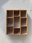 Vintage Wood Farmhouse Wall Decor Shadow Box W/heart Cut-out 12.5 LX10.5WX2. Fixed Price $26.00.