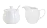 Mozacona White Ceramic Sugar Bowl Creamer Coffee Milk Pitcher Set-e. Fixed Price $29.99.