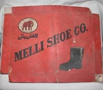 Original Old Vintage Shoe Box Lid Melli Co. Trademark Iran Import To Ussr. Fixed Price $45.00.