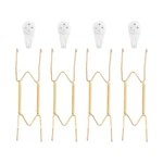 Bilillo 4 Pack Plate Hangers For The Wall, Suitable 9-11 9''-11'', Gold. Fixed Price $14.76.