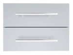 Sunstone Designer Series Raised Style 18 X 13-INCH Stainless Steel Double Drawer. Fixed Price $390.00.