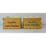 Taste Of Home Crate O' Recipes First Second Edition Cards Complete Wood. Fixed Price $16.00.
