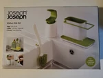 New Joseph Kitchen 3PC Sink Set Caddy - Soap Dispenser Edge Dish Brush. Fixed Price $102.56.