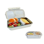 Bento Box Lunch Stainless Steel Food Container With 3 Compartments Is Sealed. Fixed Price $14.18.