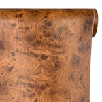 29.7 Feet Big Roll Brown Wood Grain Furniture Liner Peel And Stick Wallpaper .... Fixed Price $29.85.