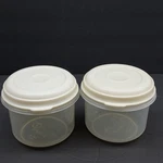 Vintage Rubbermaid #7 0020 Servin Saver 3 Cup Storage Containers & Almond Lids. Fixed Price $18.99.