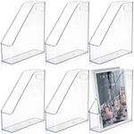 6 Pcs Clear Acrylic Magazine File Holder Desk Organizer. Fixed Price $89.99.