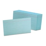 Oxford 7321BLU 3" 5" Ruled Index Cards - Blue (100/PK) New. Fixed Price $10.44.