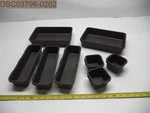 One Cracked! Qty = 8 Pieces: Madesmart Interlocking Bin Pack Grey 764195596013. Fixed Price $12.14.