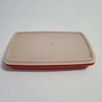 Vintage Tupperware Deli Meat Keeper Paprika Orange With Lid 817-11 / 816-18. Fixed Price $20.00.
