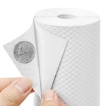 Self-adhesive Large Cabinet Liner: Peel And Stick White Contact Shelf Paper -.... Fixed Price $90.37.