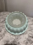 Tupperware 9" Vintage Light Blue Jello Mold 1202-6 With Lid 1203-4 And Insert. Fixed Price $8.00.