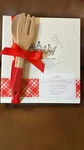 Hallmark Gather Around Table Recipe Book & Wooden Spoon Fork. Fixed Price $18.99.