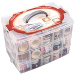 Washi Tape Storage Organizer With 30 Adjustable Compartments And Detachable La. Fixed Price $34.99.