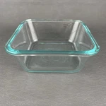 6" Pyrex Cup Casserole Dish Blue Clear Glass # 8704. Fixed Price $12.80.