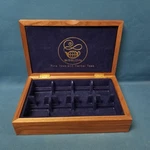 Bigelow Wooden Felt Lined Divided Compartment Tea Holder Storage Box Chest. Fixed Price $15.99.