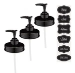 Jarmazing Products Mason Soap Dispenser Lids - Plastic Black 3 Pack. Fixed Price $11.95.