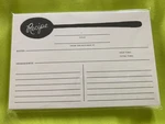 25 Brand New Rifle Paper Co. Charcoal Spoon Lined Recipe Cards / 4" X 6". Fixed Price $15.00.