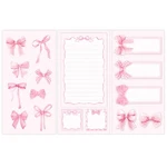 Jarthenaamcs Coquette Pink Bow Sticky Note Set 8 Pads 3X3 Inches,. Fixed Price $14.65.