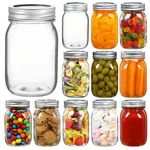 Yeboda 16 Oz Wide Mouth Mason Jars 12 Pack Glass Canning With Airtight L.... Fixed Price $47.89.