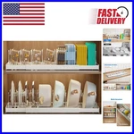 Effortless Kitchen Organization: 22" Expandable Food Storage Lid Rack - Pack. Fixed Price $62.20.