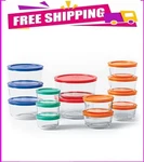 Pyrex Simply Store 28-PIECE Glass Food Storage Set. Fixed Price $57.90.